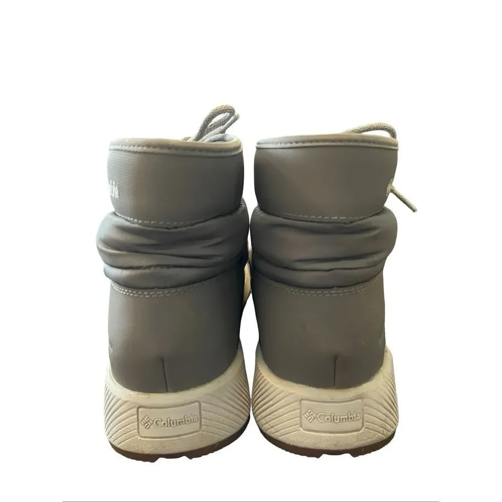 Columbia Womens Gray Winter Trail Omni-Heat Sneaker Boots Size 10.5